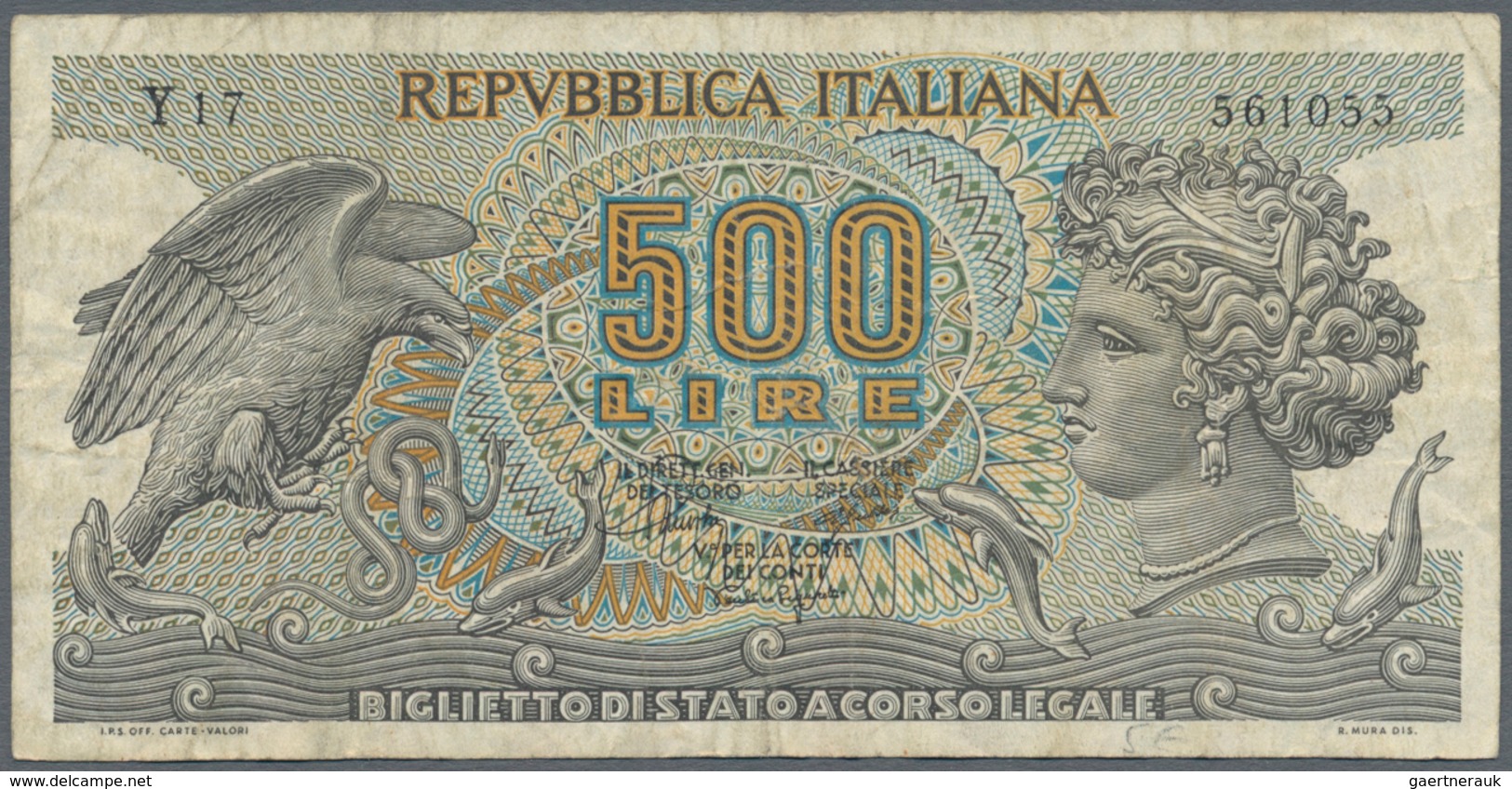 Italy / Italien: Huge lot with hundreds of banknotes, sorted by catalog number, condition and availa