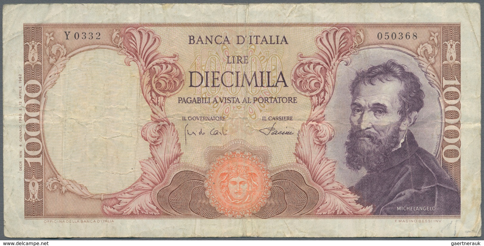 Italy / Italien: Huge lot with hundreds of banknotes, sorted by catalog number, condition and availa