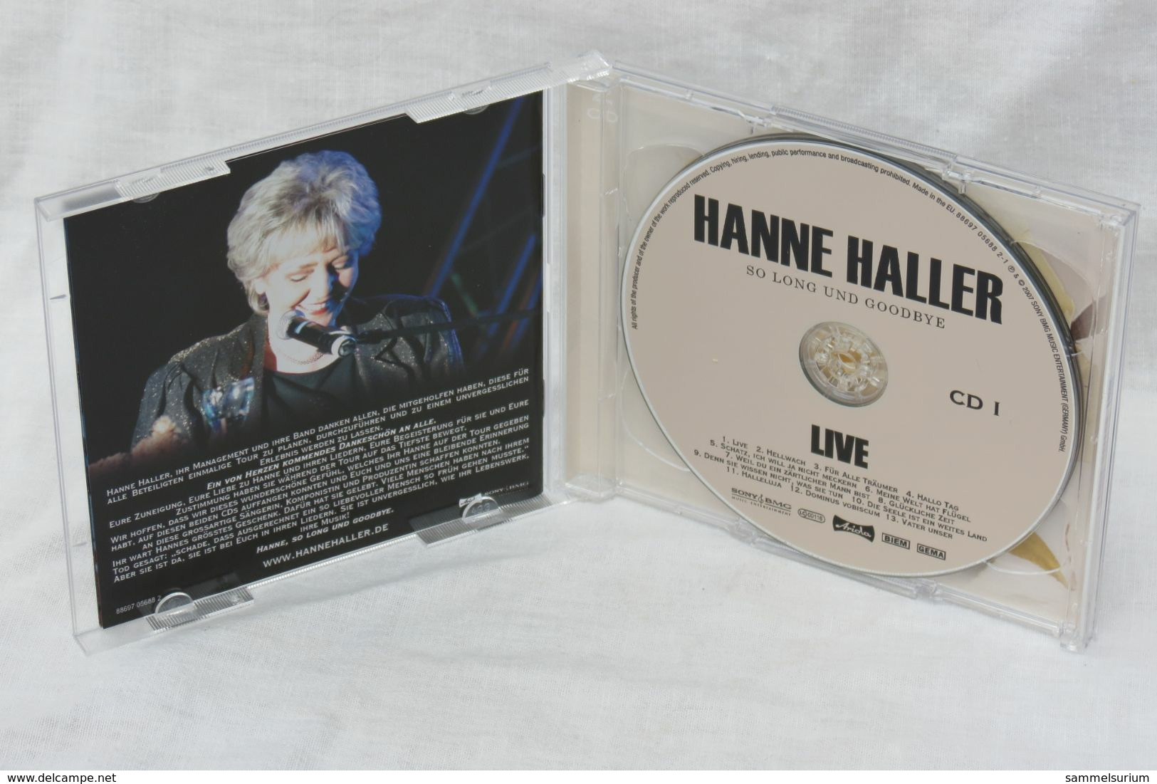 2 CDs "Hanne Haller Live" So Long Und Goodbye - Sonstige - Deutsche Musik