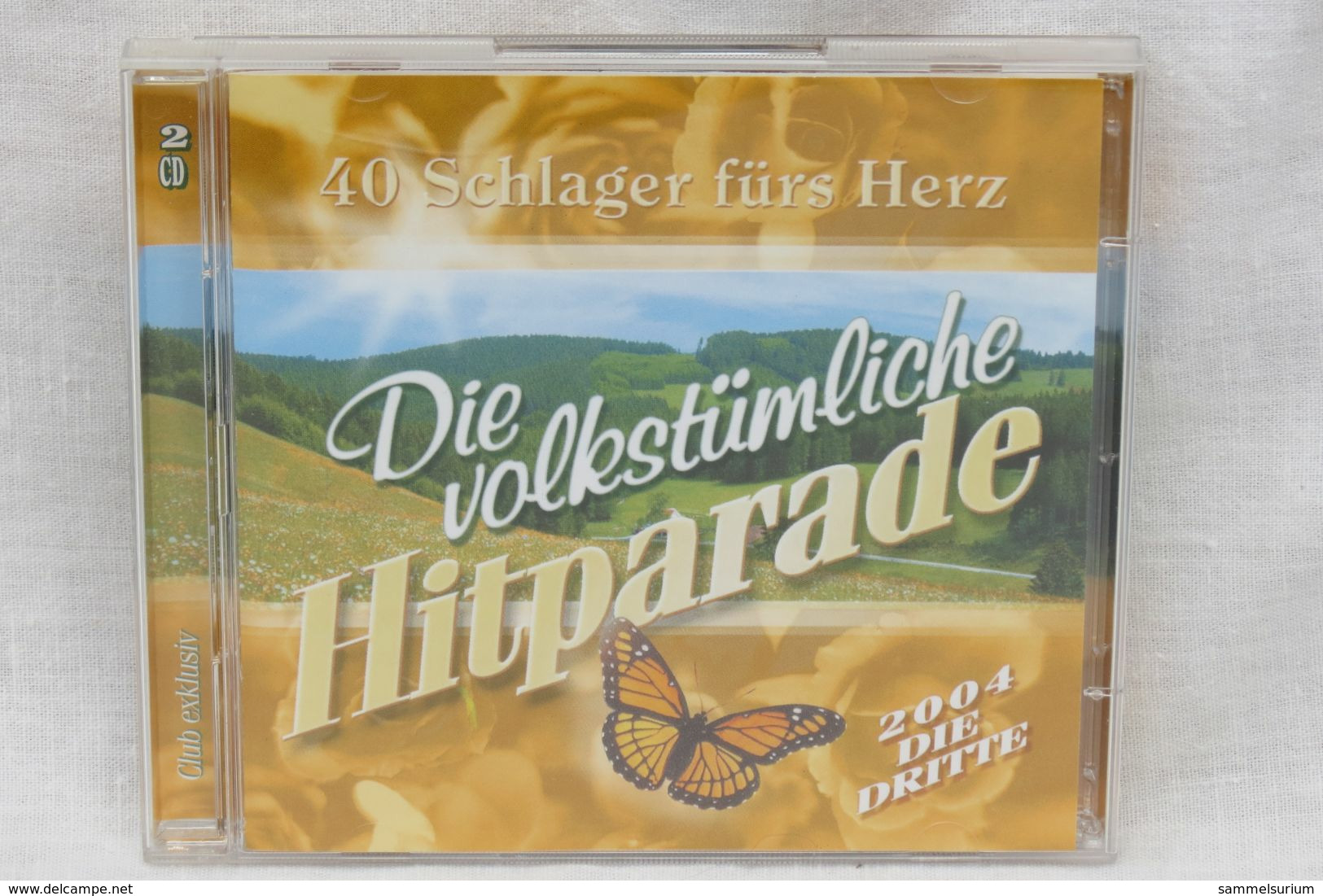 2 CDs "Die Volkstümliche Hitparade" 40 Schlager Fürs Herz, Ausgabe 2004 Die Dritte - Andere - Duitstalig