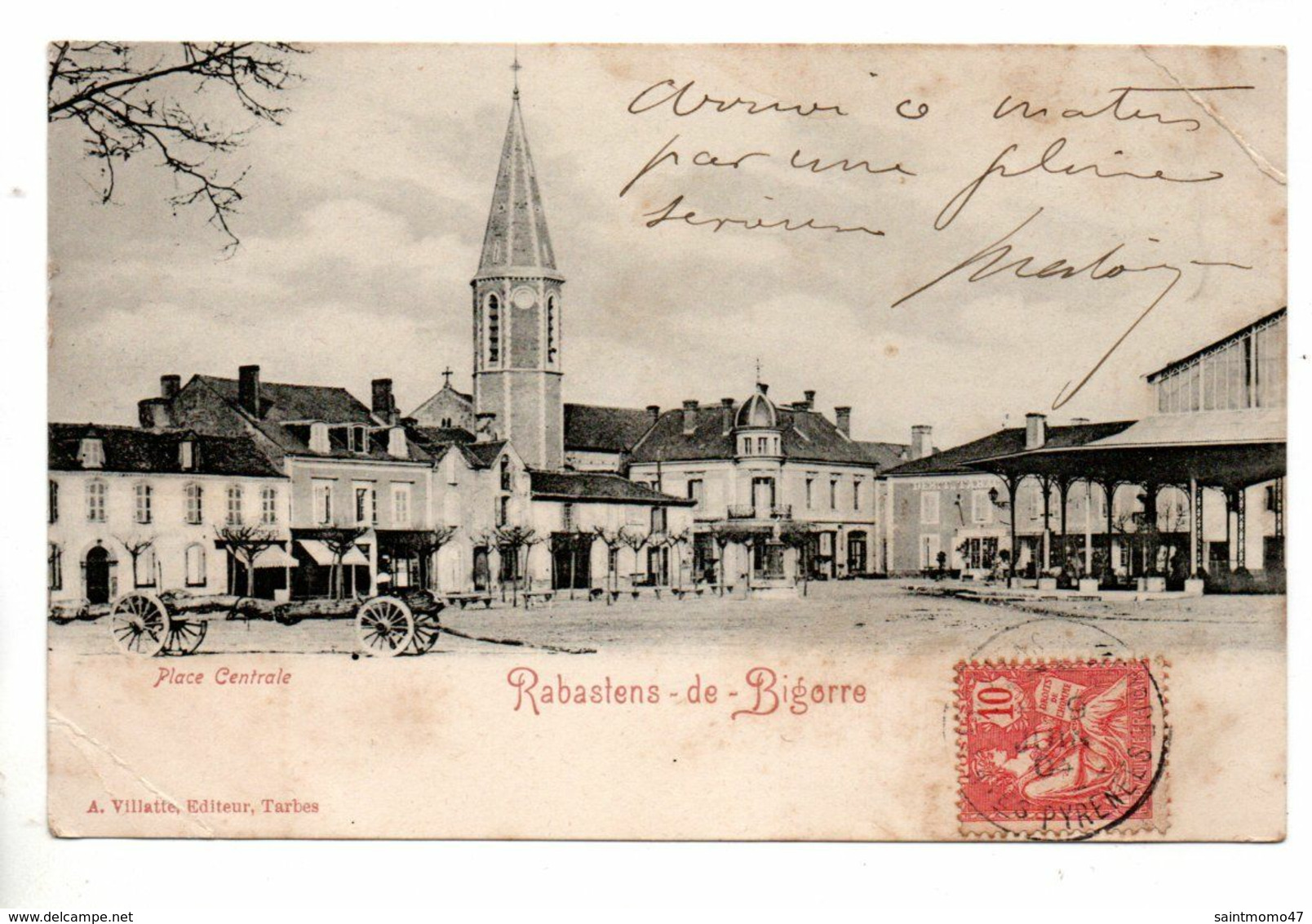 65 - RABASTENS-DE-BIGORRE . PLACE CENTRALE - Réf. N°10277 Bis - - Rabastens De Bigorre