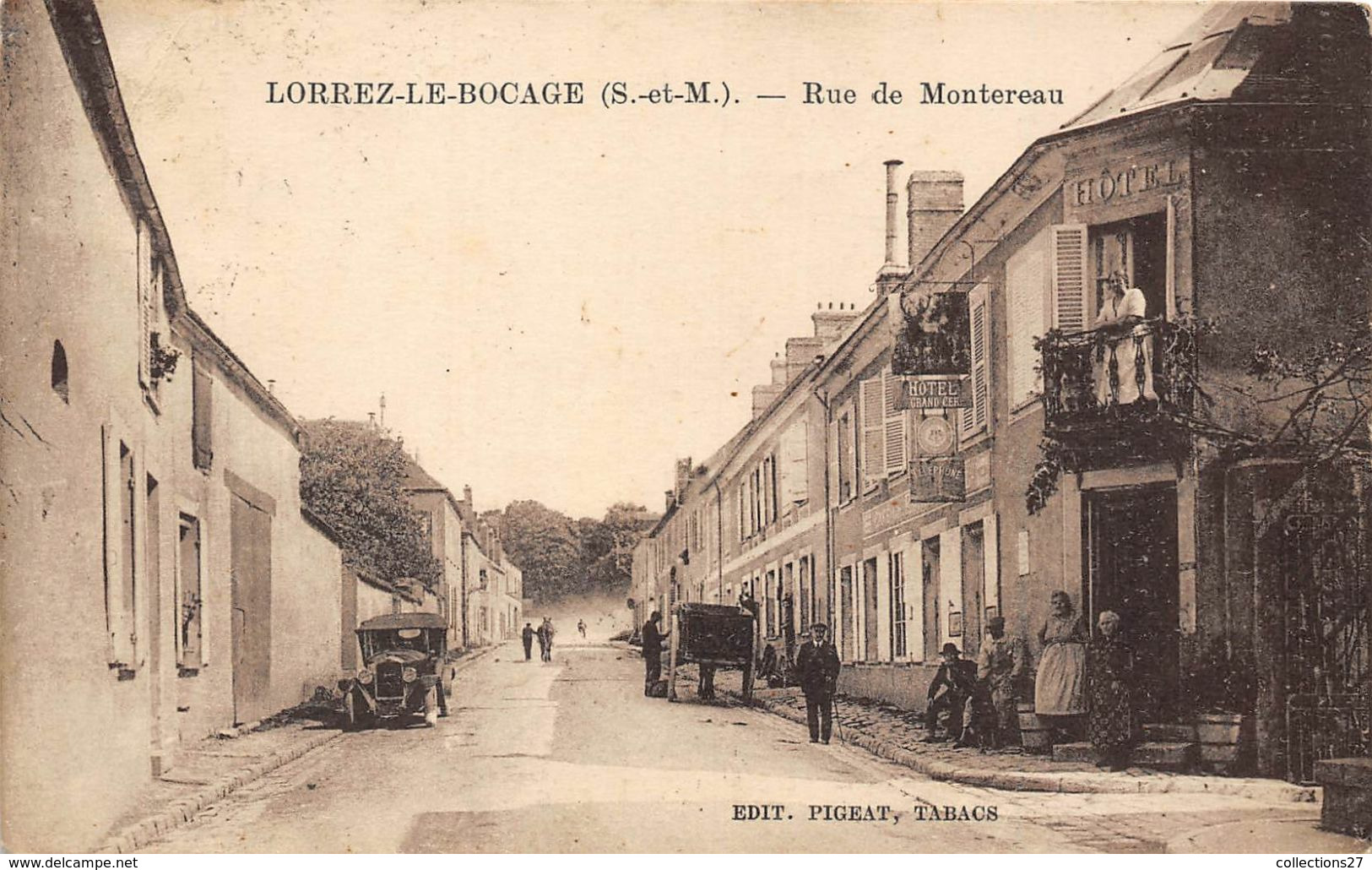 77-LORREZ-LE-BOCAGE- RUE DE MONTEREAU - Lorrez Le Bocage Preaux