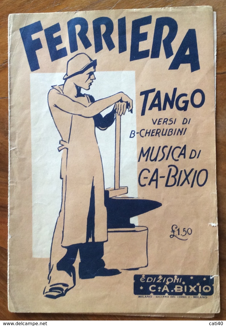 FERRIERA TANGO DI CHERUBINI - BIXIO - TESTO E MUSICA ORIGINALI - Scholingsboek