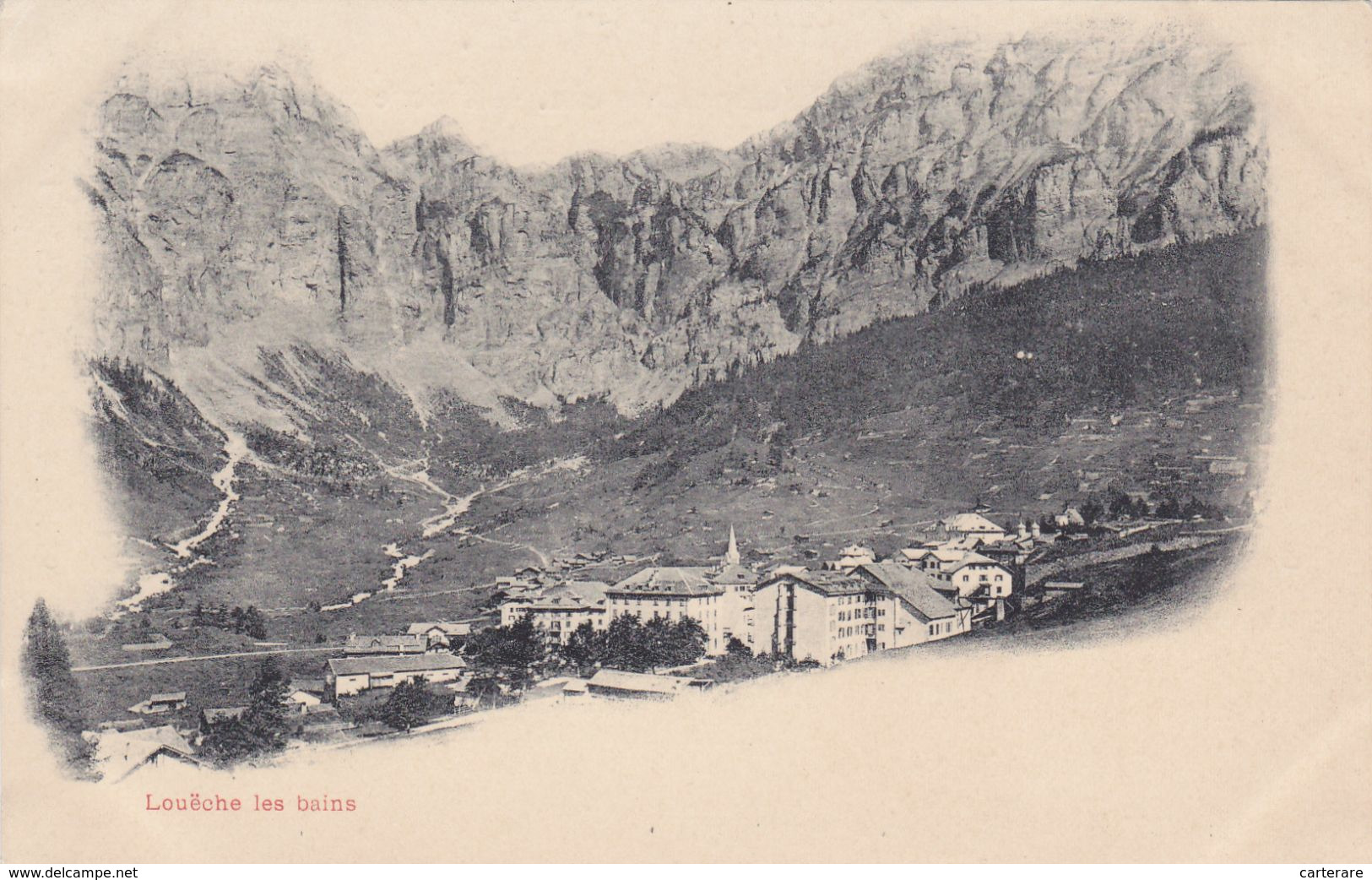 SUISSE,HELVETIA,SWISS,SCHWEIZ,SVIZZERA,SWITZERLAND,VALAIS,LOUECHE,LOECHE LES BAINS,LEUKERBAD,1900 - Loèche