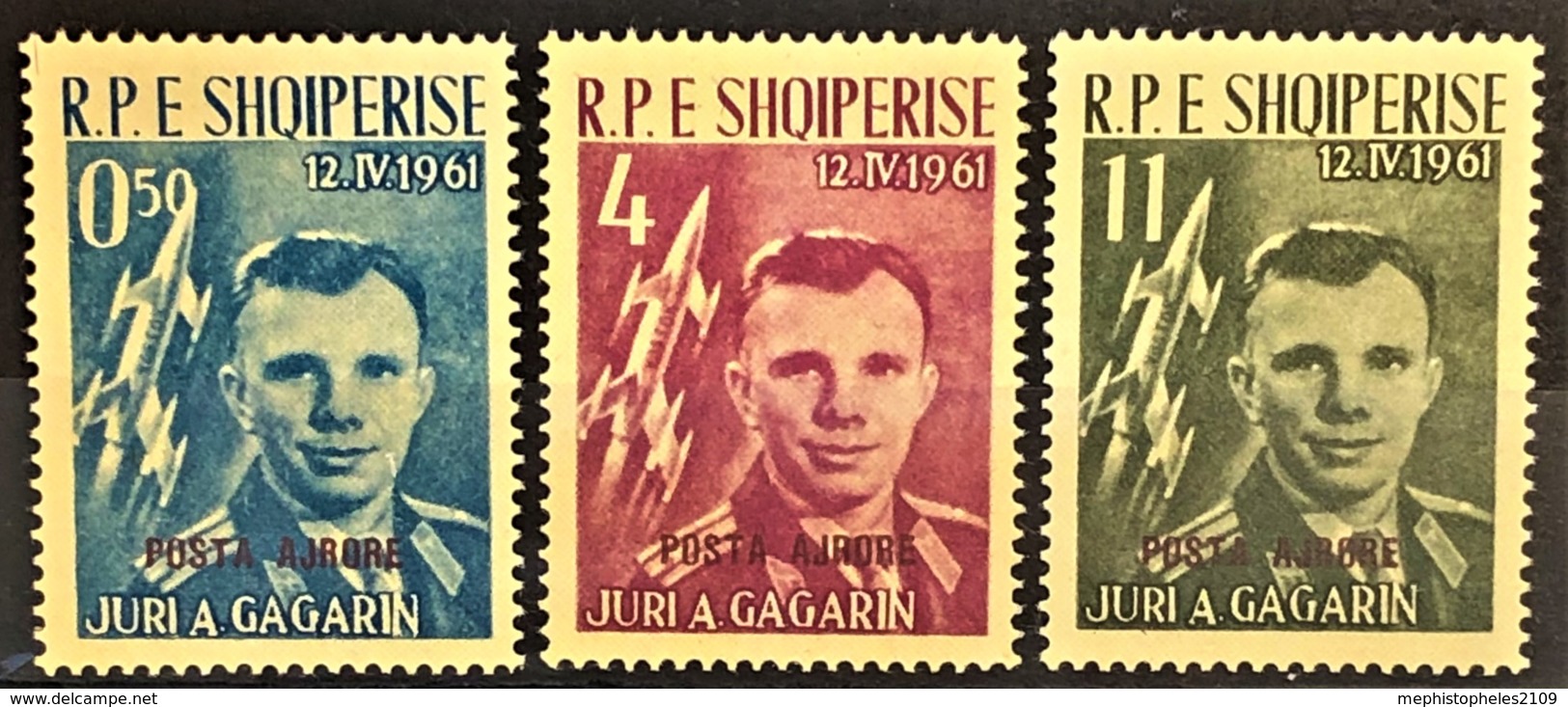ALBANIA 1962 - MNH - Mi 647-649 - Gagarin - Albania