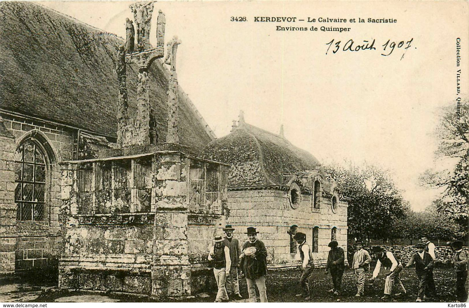 Kerdevot * Ergué Gabéric * Le Calvaire Et La Sacristie * Jeu De Boules Pétanque * Environs De Quimper - Ergué-Gabéric