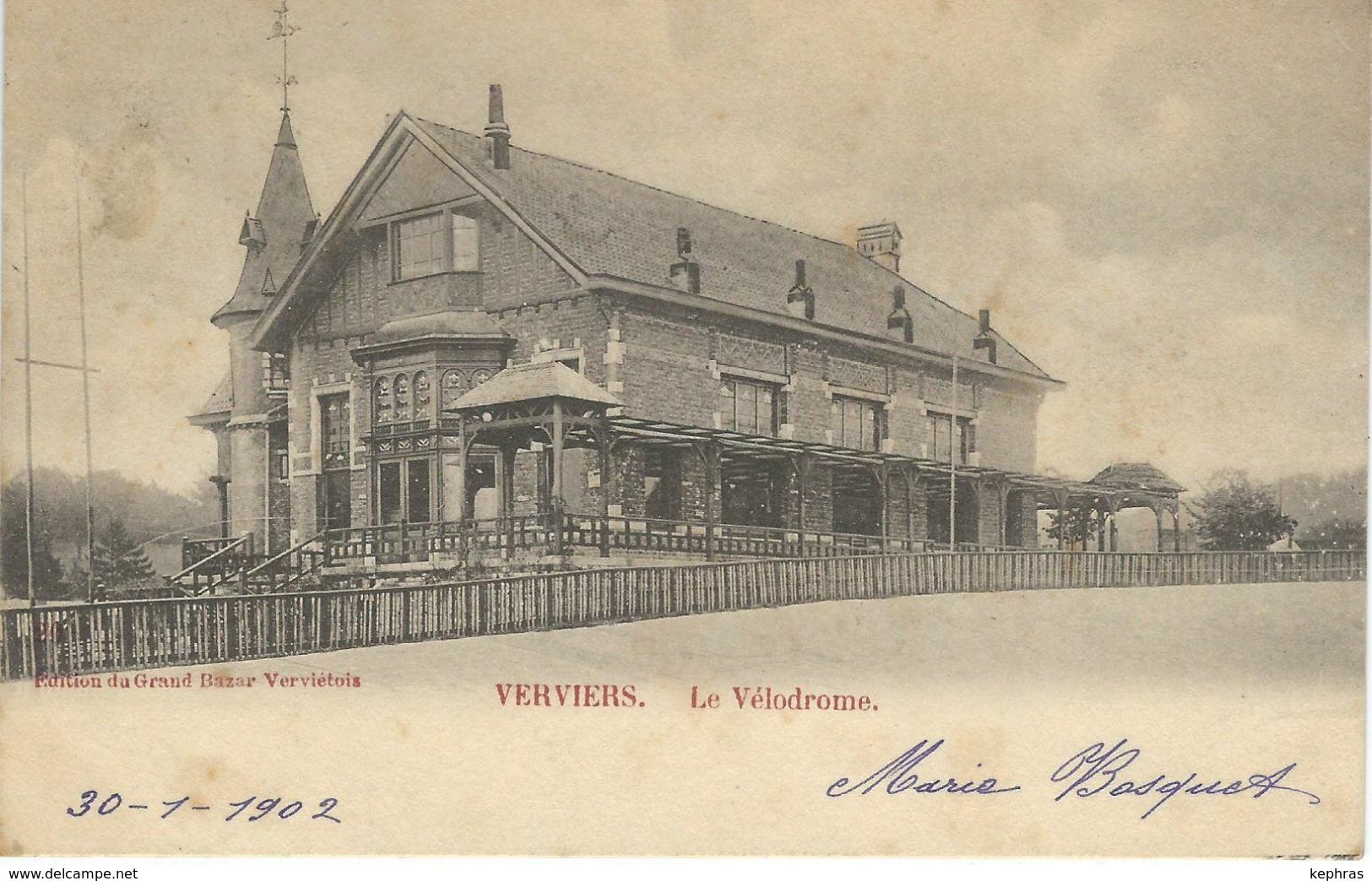 VERVIERS : Le Vélodrome - Cachet De La Poste 1902 - Verviers