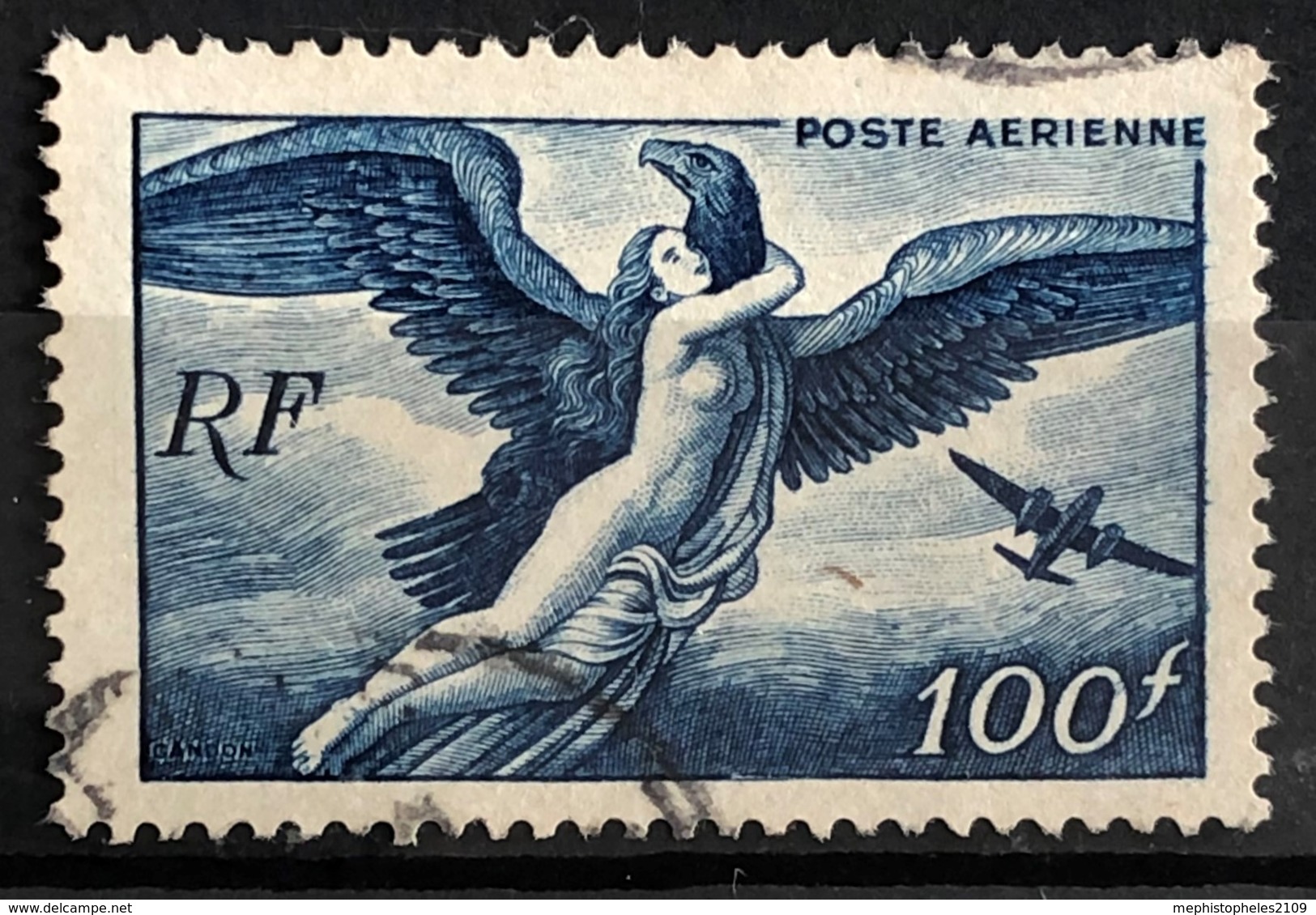 FRANCE 1946/47 - Canceled - YT 18 - Poste Aérienne 100F - 1927-1959 Oblitérés