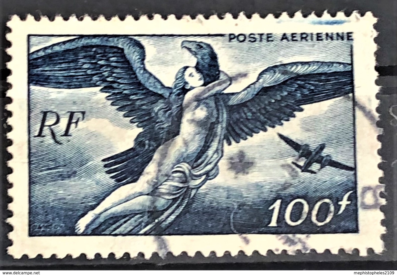 FRANCE 1946/47 - Canceled - YT 18 - Poste Aérienne 100F - 1927-1959 Used