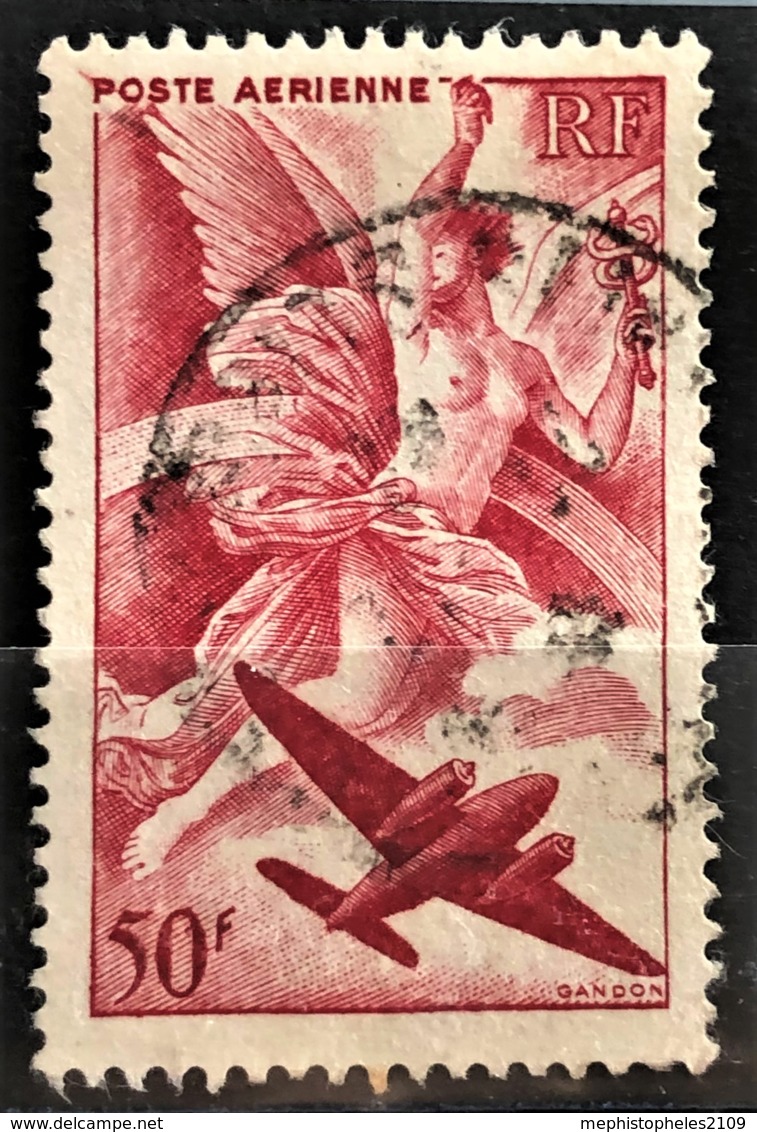 FRANCE 1946/47 - Canceled - YT 17 - Poste Aérienne 50F - 1927-1959 Oblitérés