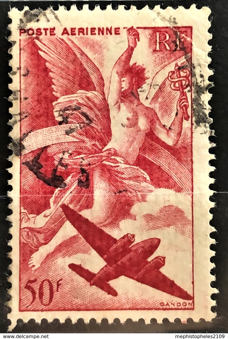 FRANCE 1946/47 - Canceled - YT 17 - Poste Aérienne 50F - 1927-1959 Usati