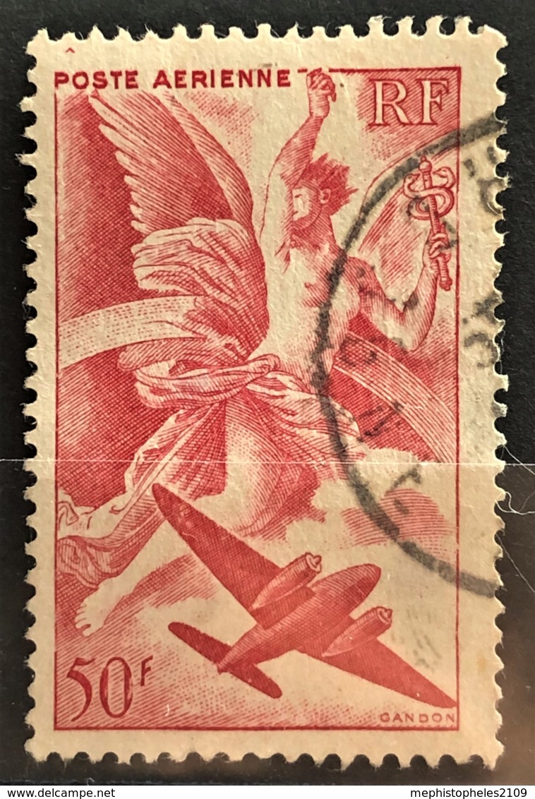 FRANCE 1946/47 - Canceled - YT 17 - Poste Aérienne 50F - 1927-1959 Oblitérés