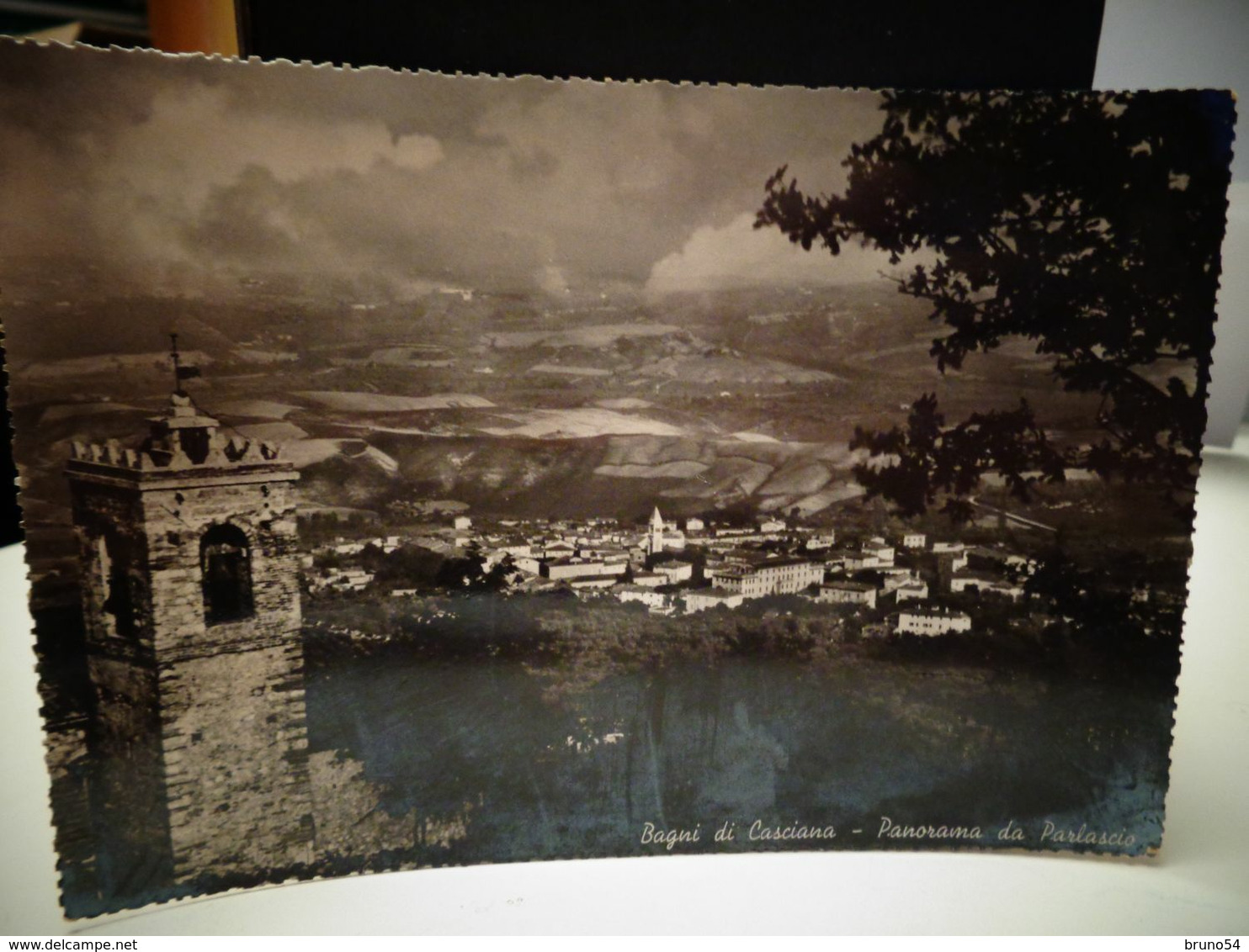 Cartolina Agni Di Casciana Prov Pisa  Panorama Da Parlascio 1940 - Pisa