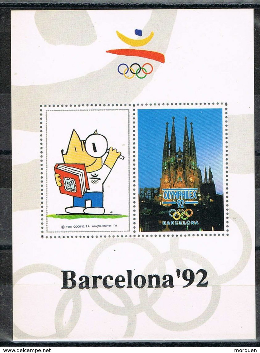 37619. 5 Hojitas Diferentes BARCELONA 1992. Juegos Olimpicos. Viñetas, Label COBI, Sagrada Familia - Variedades & Curiosidades