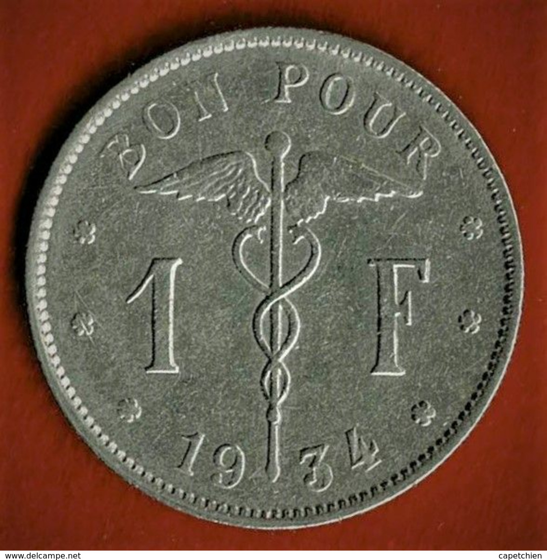 BELGIQUE / 1 FRANC / 1934 - Unclassified