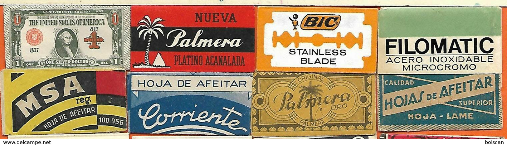 Lote De 18 Hojas De Afeitar De ESPAÑA-Lametta Da Barba, Razor Blade, RASIERKLINGE-LAME DE RASOIR - Lames De Rasoir