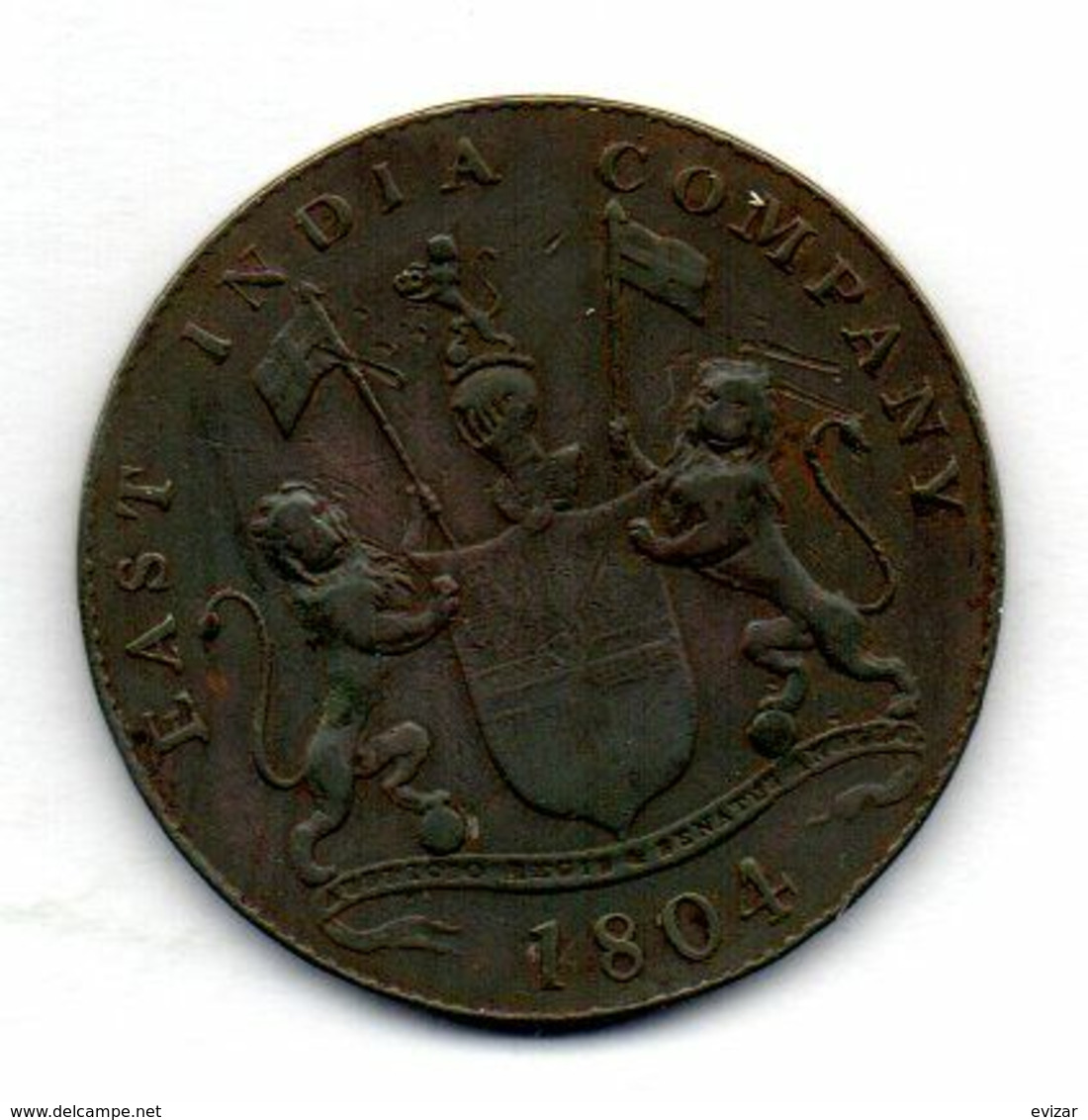 INDONESIA - ISLAND OF SUMATRA - EAST INDIA COMPANY, 4 Kepings, Copper, Year 1804 (AH 1219), KM #266 - Indonesië