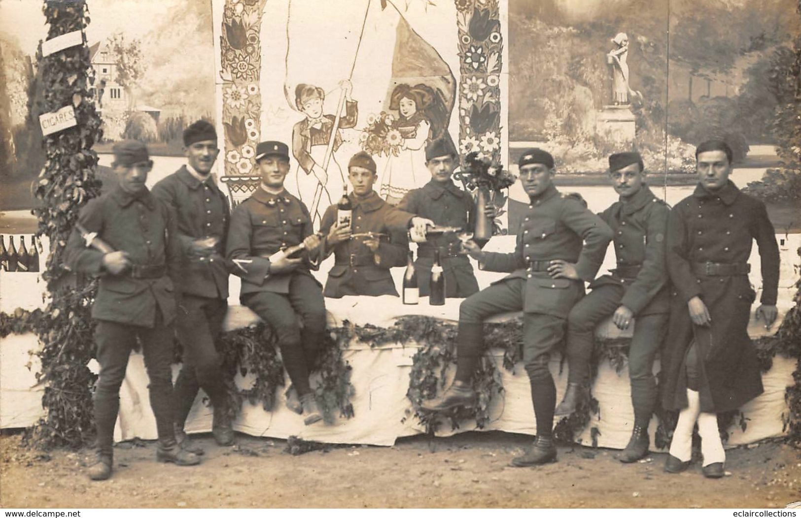 Strasbourg  67  Ecole Préparatoire De Gendarmerie.Fête A La Caserne.Carte Photo  La Buvette     (voir Scan) - Strasbourg