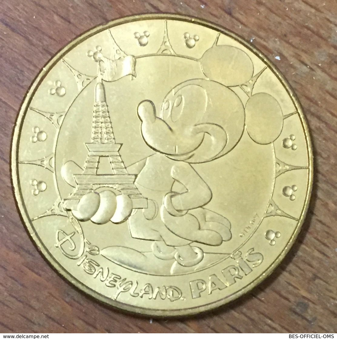 77 DISNEYLAND N°33 MICKEY TOUR EIFFEL DISNEY MDP 2013 MÉDAILLE MONNAIE DE PARIS JETON TOURISTIQUE MEDALS COINS TOKENS - 2013