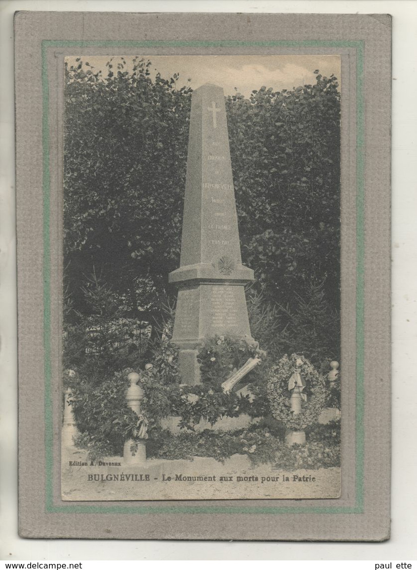 CPA - (88) BULGNEVILLE - Aspect Du Monument Aux Morts Dans Les Années 20 - Bulgneville