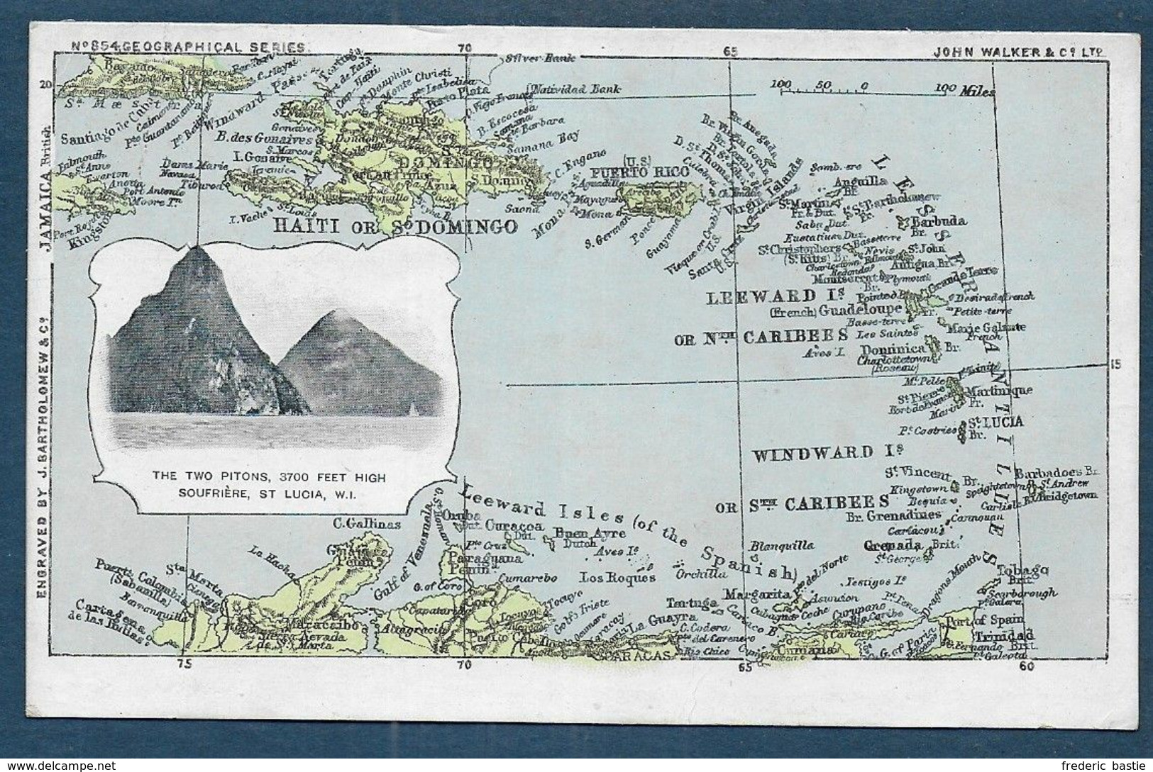 ST LUCIA - The Two Pitons - Soufrière - Sainte-Lucie