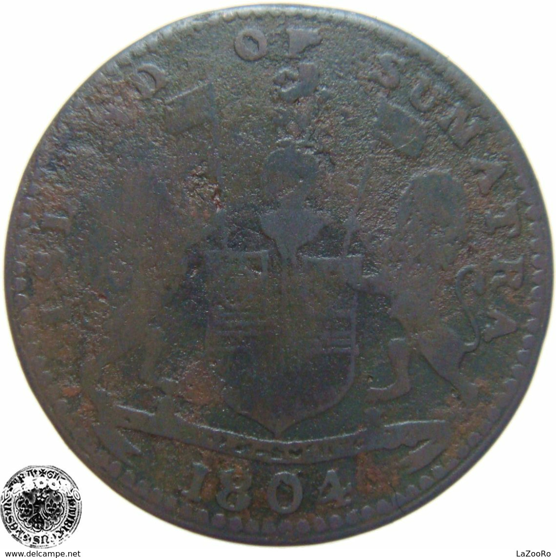 LaZooRo: Singapore 1 Keping 1804 VF - Singapore