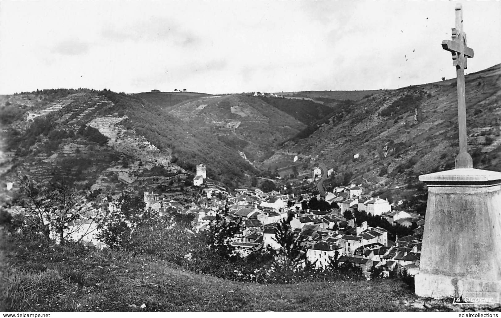 Blesle         43         Vue Panoramique Prise De La Croix Du Bûcheron     (voir Scan) - Blesle