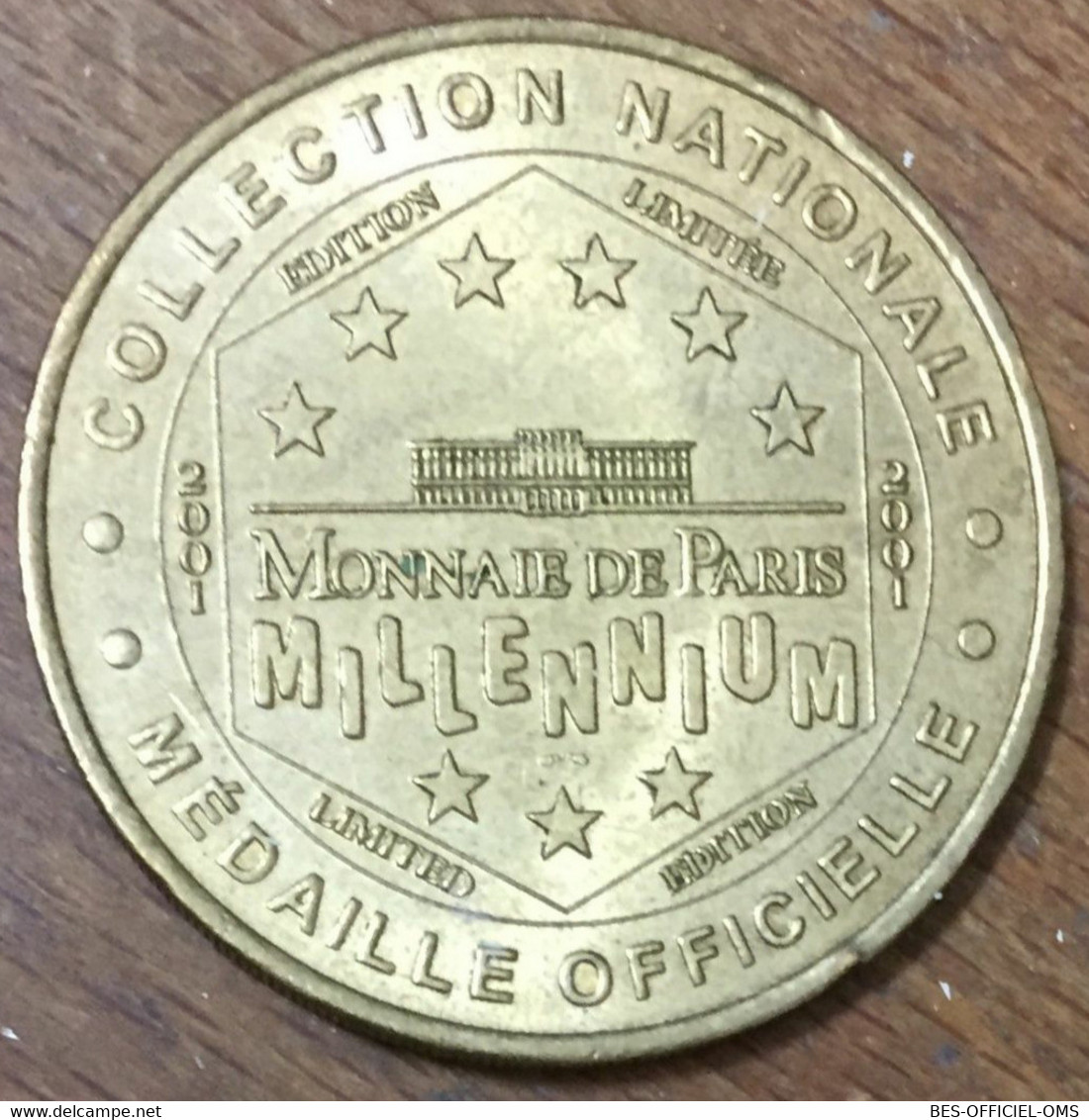 75018 PARIS BASILIQUE SACRÉ-COEUR MONTMARTRE MDP 2001 MÉDAILLE MONNAIE DE PARIS JETON TOURISTIQUE MEDALS COINS TOKENS - 2001