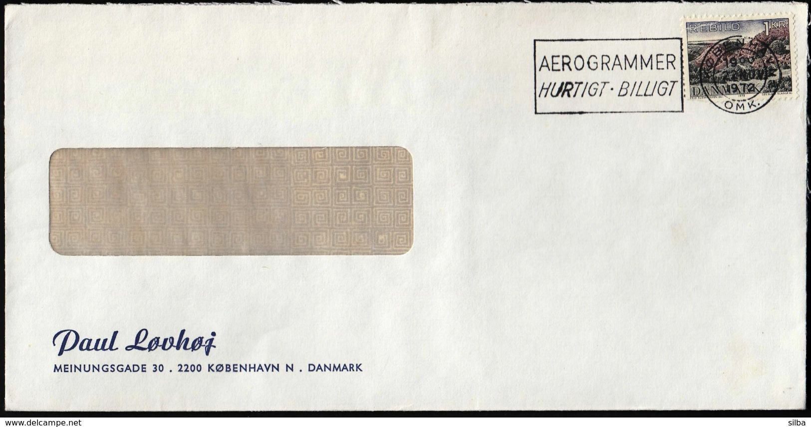 Denmark Copenhagen 1972 / Aerogrammer, Hurtigt - Billigt / Machine Stamp - Franking Machines (EMA)