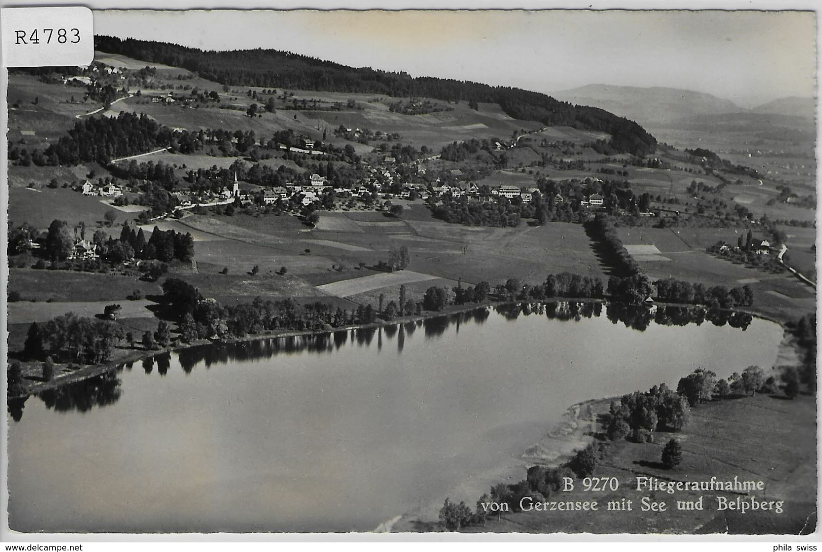 Fliegeraufnahme Von Gerzensee Mit See Und Belpberg - Belp