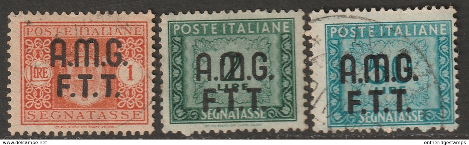 Trieste Zone A 1947 Sc J1-2,J6  Postage Due Used - Postage Due