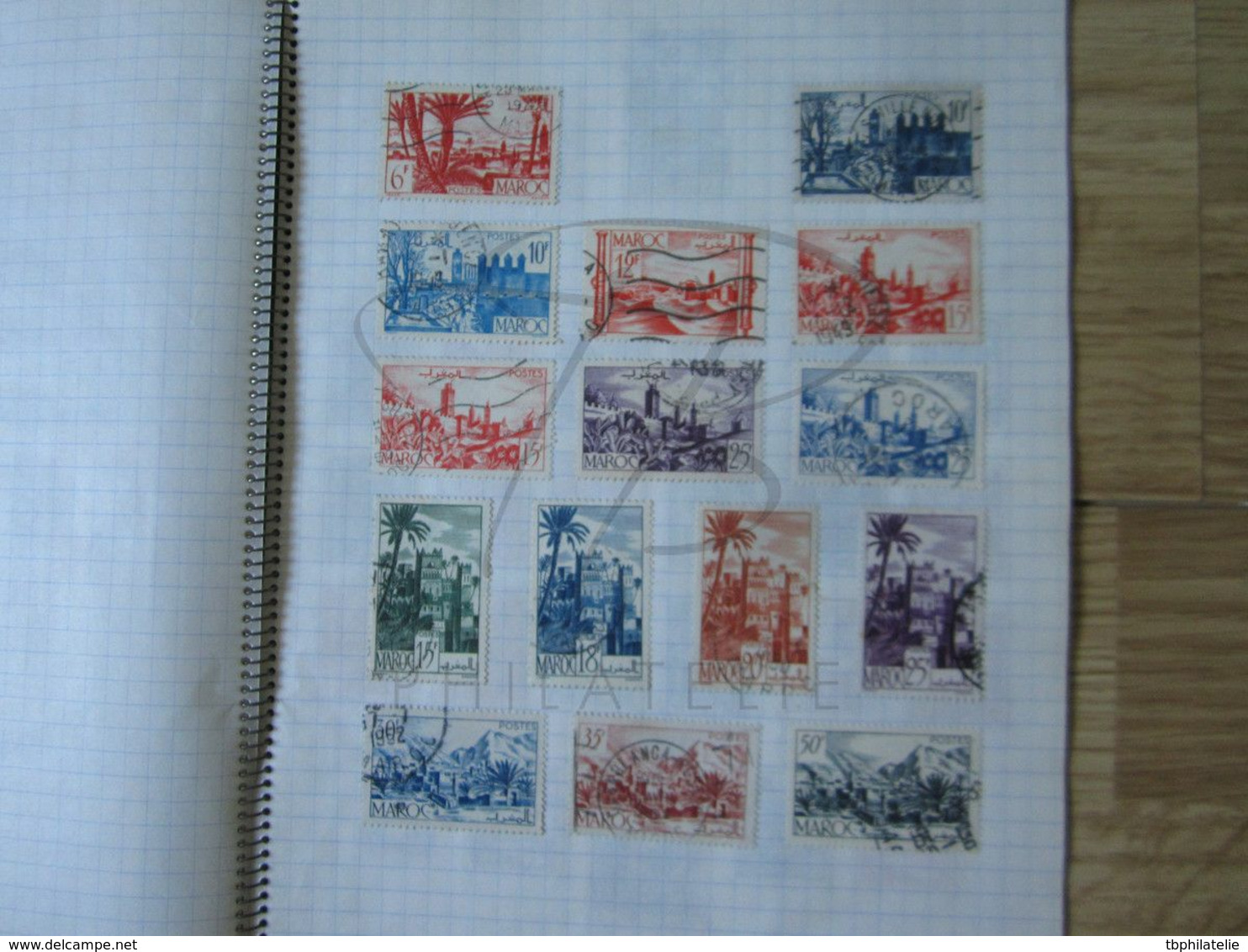 LOT DE + 250 TIMBRES DU MAROC