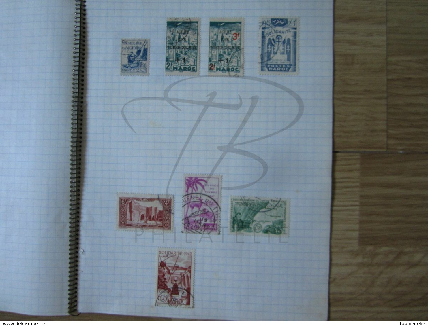 LOT DE + 250 TIMBRES DU MAROC