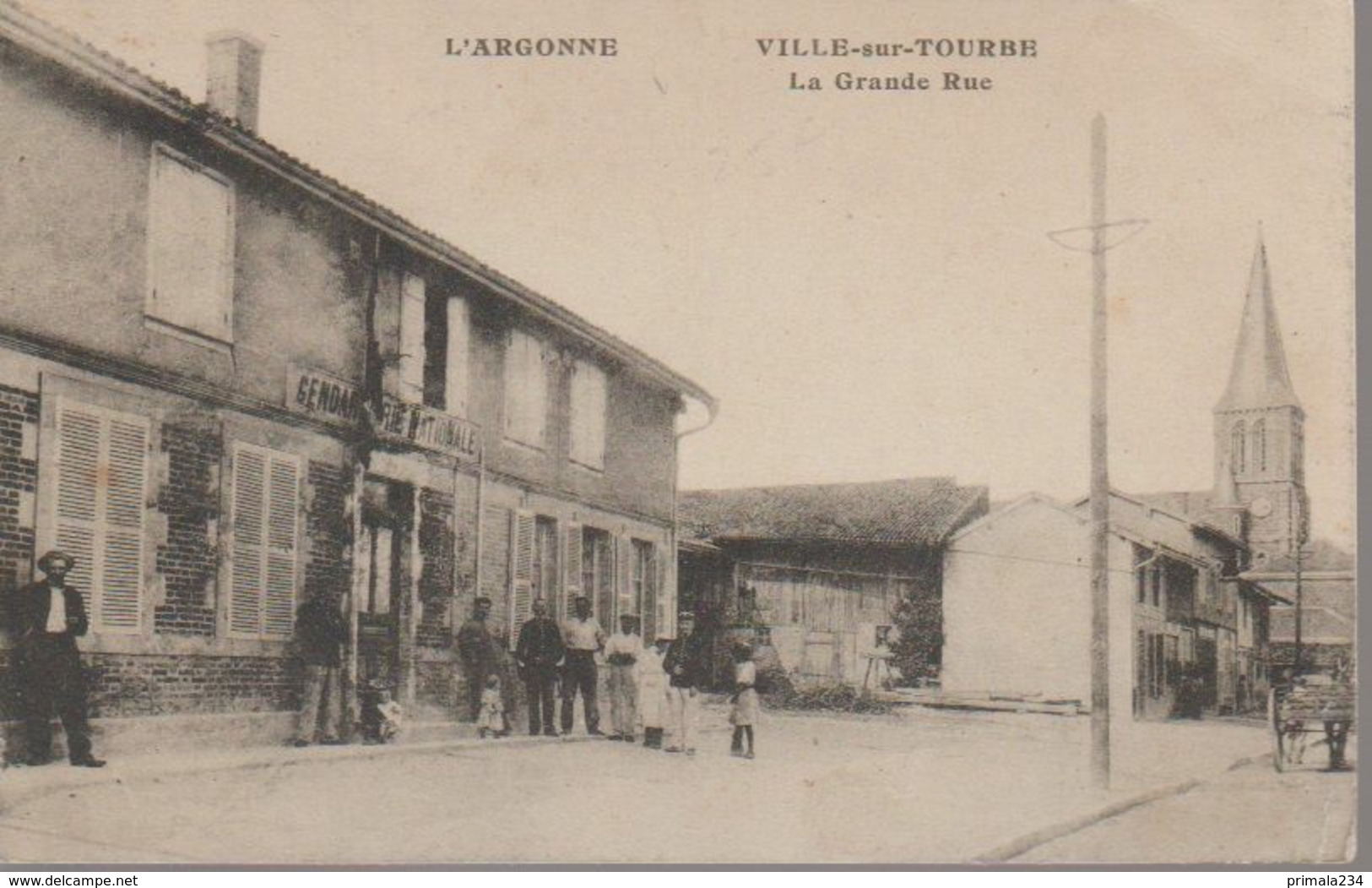 VILLE SUR TOURBE - LA GRANDE RUE - Ville-sur-Tourbe