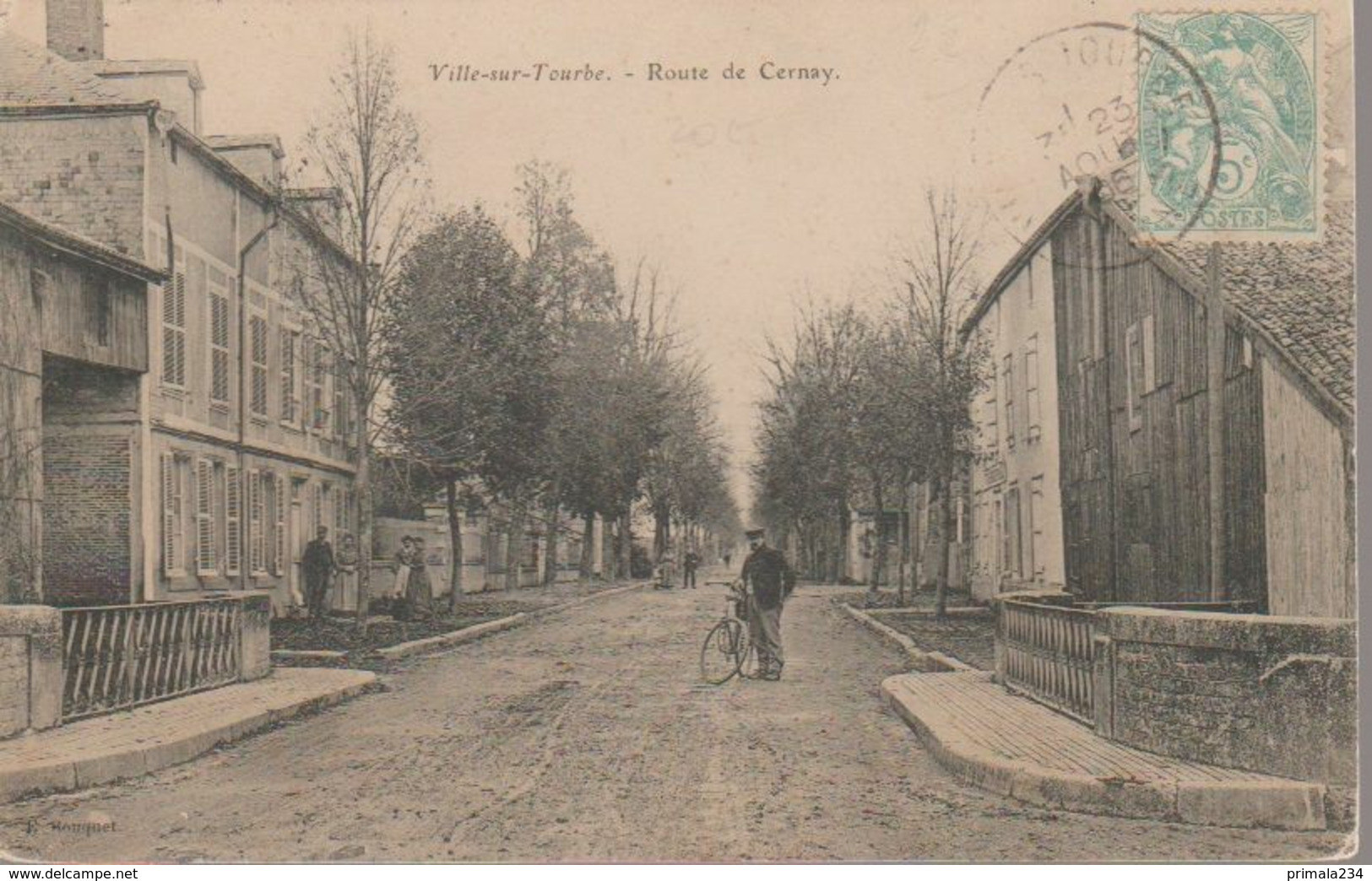 VILLE SUR TOURBE - ROUTE DE CERNAY - Ville-sur-Tourbe