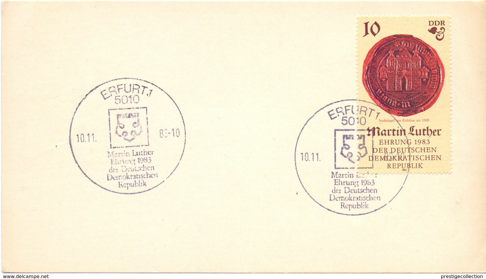 DDR MARTIN LUTHER  SPECIAL POSTMARK 1983 (SETT200189) - Martin Luther King