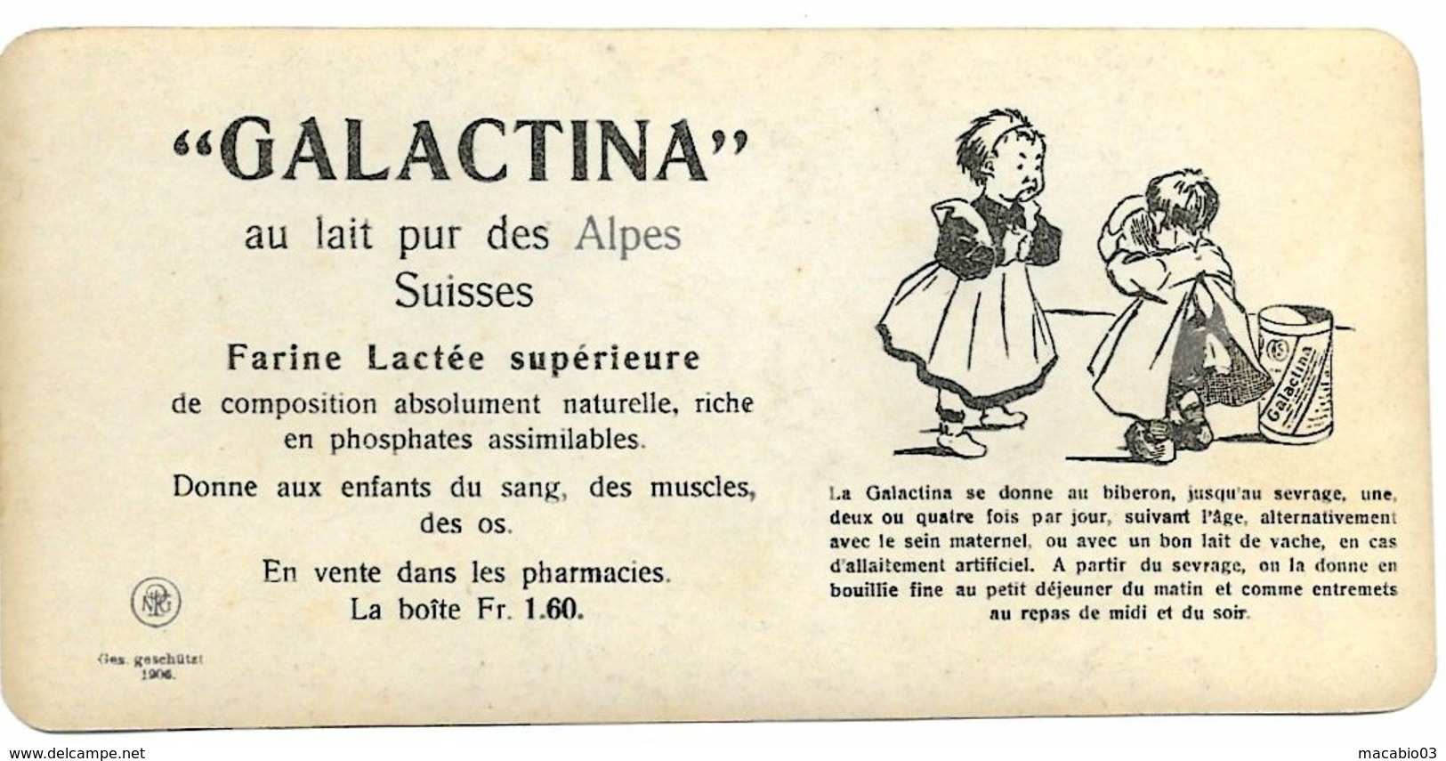 Suisse - Vitznau : Vue Générale Carte Stéréo N°25 Publicité Du Lait "GALACTINA" Réf 8088 - Vitznau