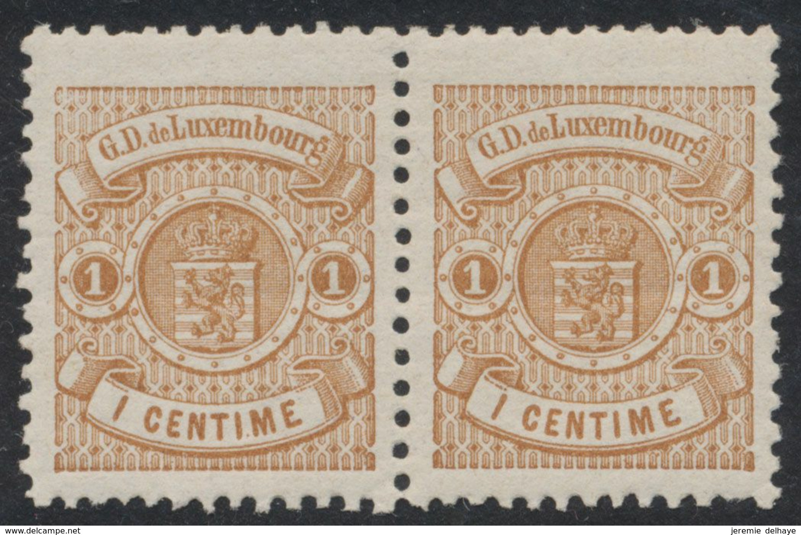 Luxembourg - Service : Yv N°S39 En Paire ** Neuf Sans Charnères (MNH). - Servizio