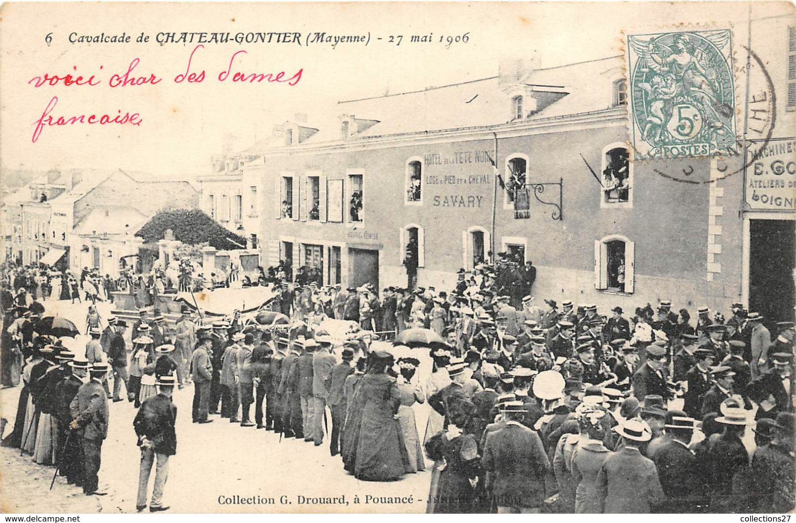 53-CHÂTEAU-GONTIER- CAVALCADE DE CHATEAU GONTIER 27 MAI 1906 - Chateau Gontier