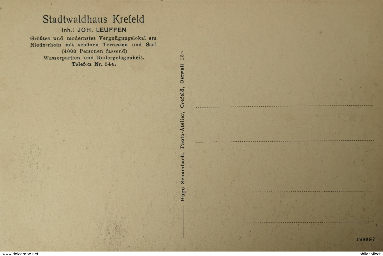 Krefeld (NRW) Stadtwaldhaus 19?? - Krefeld