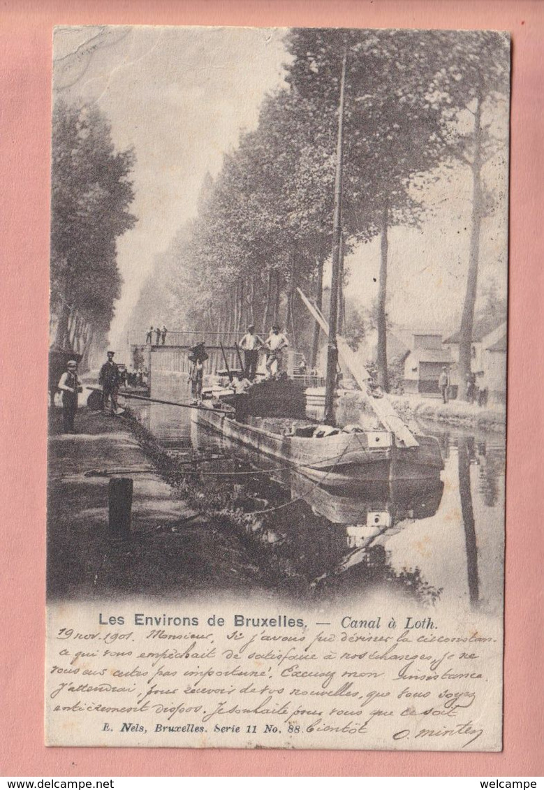 OLD POSTCARD - BELGIUM -  CANAL A LOTH - ENVIRONS DE BRUXELLES - Unclassified