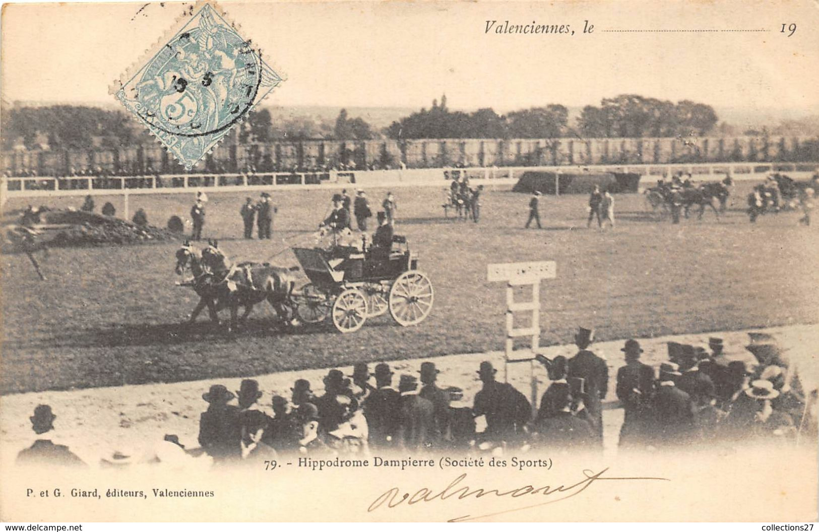 59-VALENCIENNES- HIPPODROME DAMPIERRE, STE DES SPORTS - Valenciennes