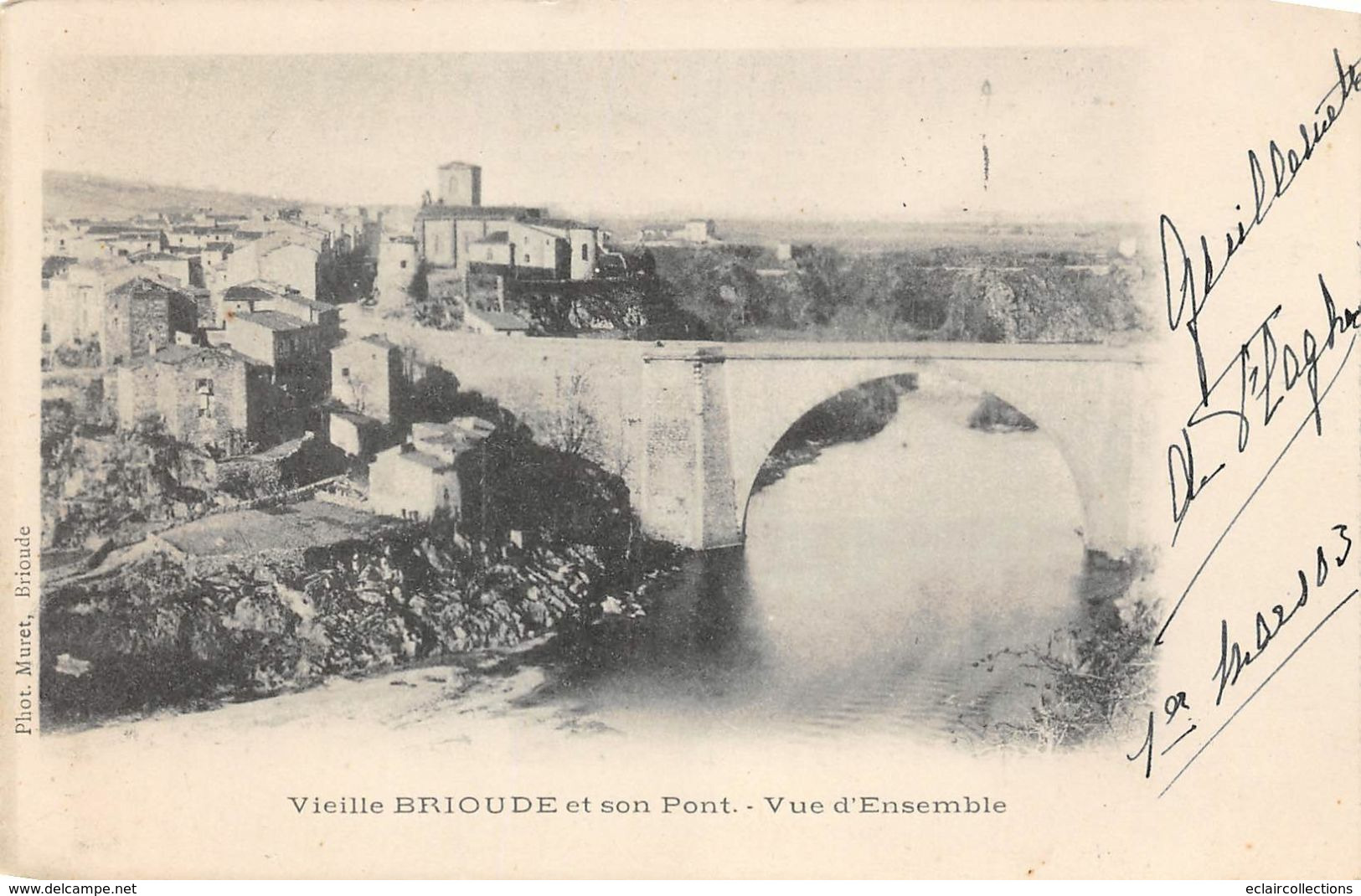 Brioude        43           Vieille Brioude Et Son Pont.      (voir Scan) - Brioude