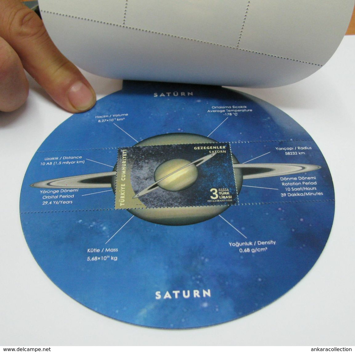 AC - TURKEY BOOKLET THE PLANETS MNH MERCURY, VENUS, EARTH, MARS, JUPITER, SATURN, URANUS, NEPTUNE,  ANKARA, 08 SEPTEMBER