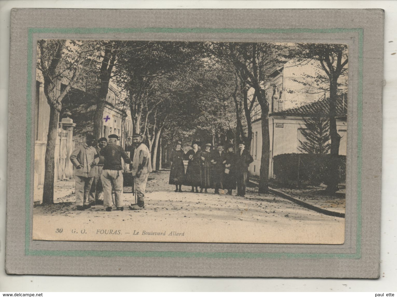 CPA - (17) FOURAS - Aspect Des Palabres Du Boulevard Allard En 1910 - Fouras-les-Bains