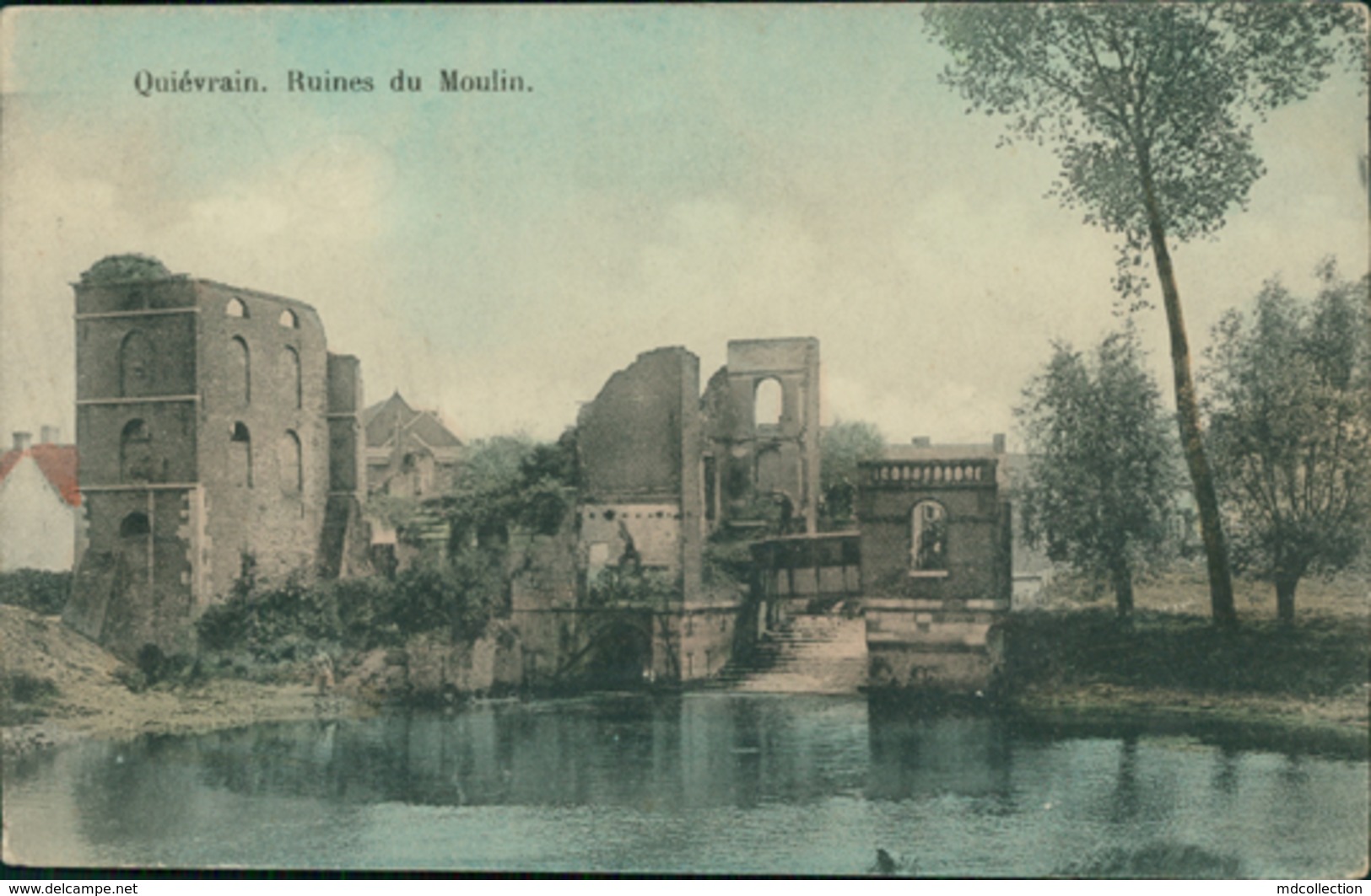 BE QUIEVRAIN / Ruines Du Moulin / CARTE COULEUR - Quiévrain