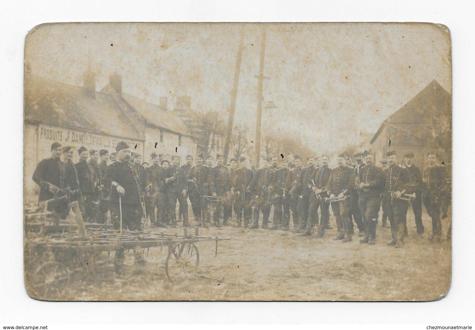 MUSICIENS REGIMENT DE DRAGONS PUBLCITE PRODUITS DEWAILLY - CARTE PHOTO - Regiments