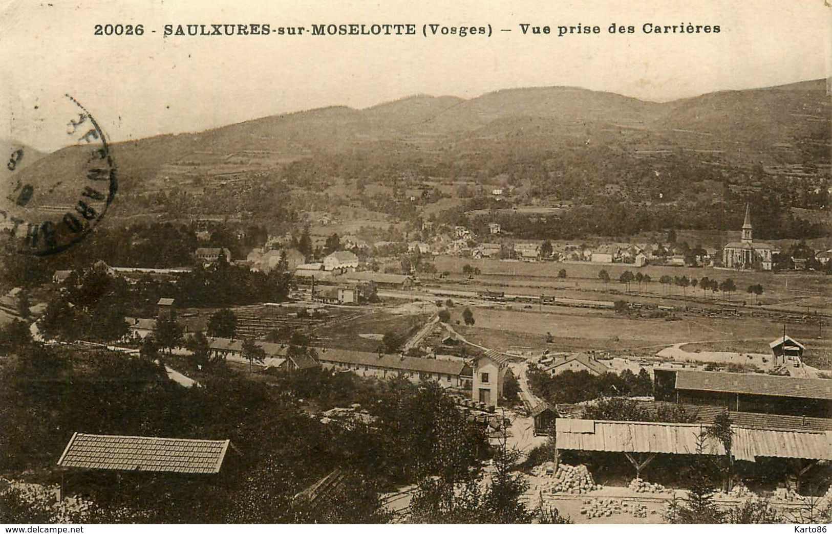 Saulxures Sur Moselotte * Vue Prise Des Carrières * Thème Carrière Pierre Mine Mines - Saulxures Sur Moselotte