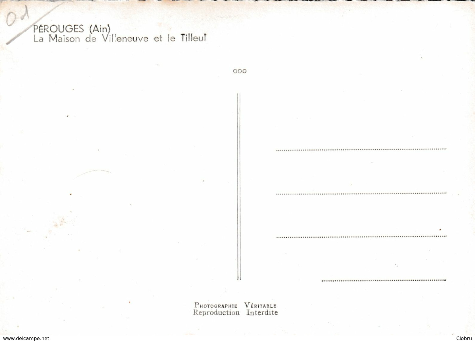 01, Pérouges, La Maison De Villeneuve Et Le Tilleul - Pérouges