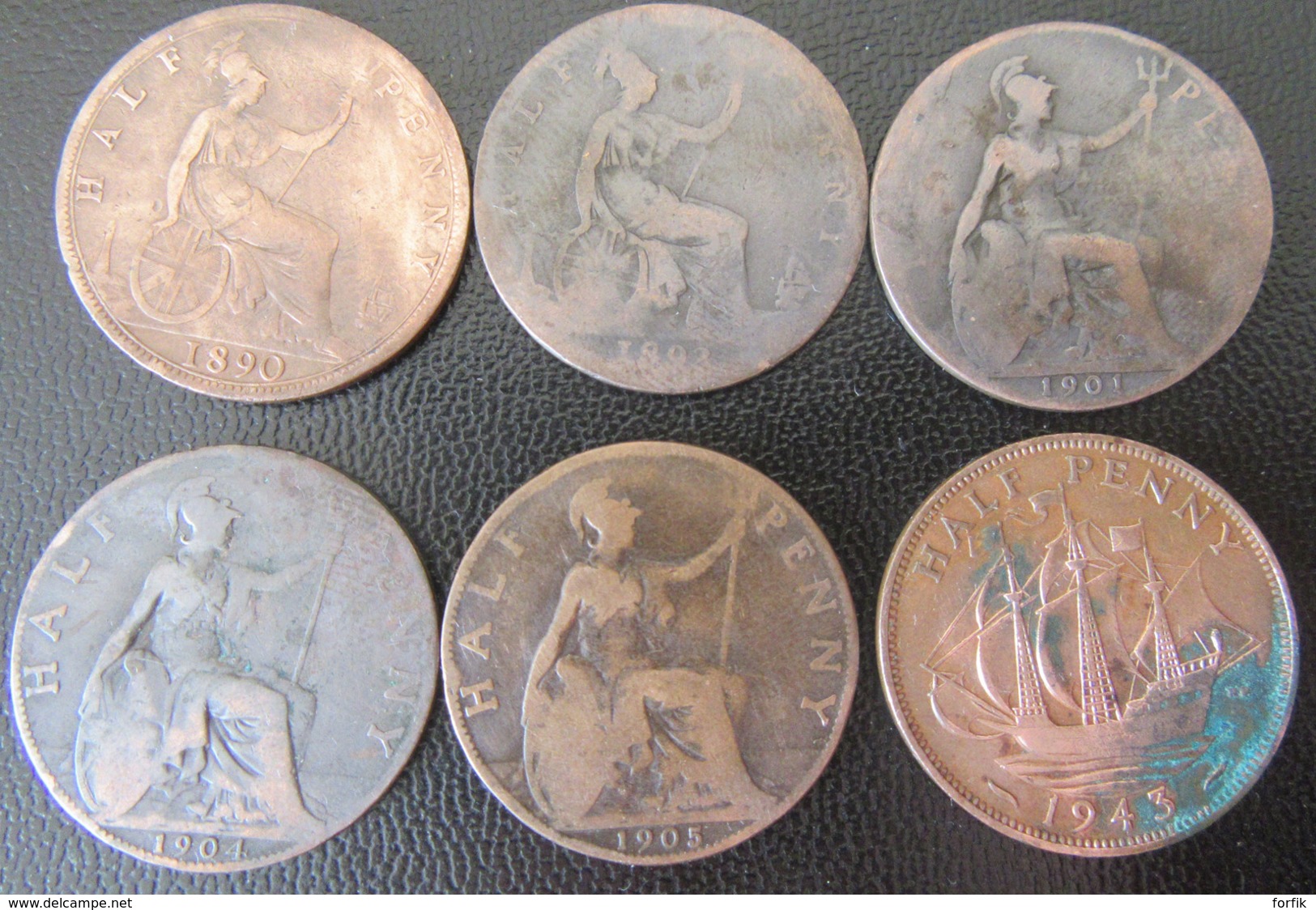 Grande-Bretagne - 12 Monnaies Diverses Entre 1890 Et 1950 (Victoria, George V, George VI) - Collections